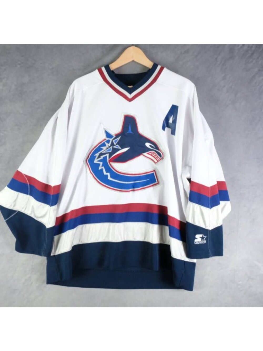 Vancouver Canucks Jersey Mens XL Bieksa #3 Starter NHL Western